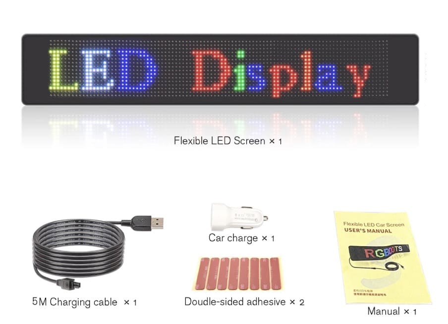 แผงโฆษณาจอแสดงผล LED สีเต็มรูปแบบแบบยืดหยุ่นตั้งโปรแกรมได้สำหรับมือถือ