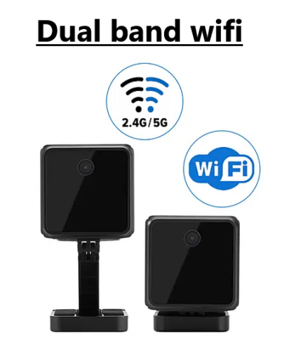 กล้องรักษาความปลอดภัยขนาดเล็กพร้อม wifi dual band 2,4 หรือ 5 ghz